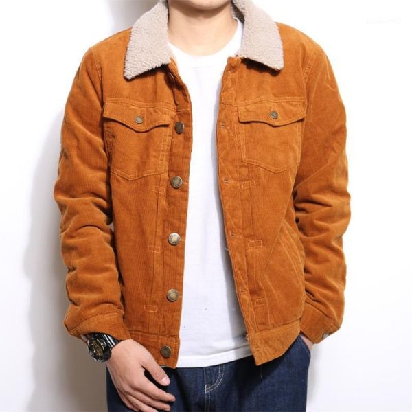 men's jackets nianjeep 2021 winter jacket men thicken warm lamb wool fleece lining denim coats hip hop coat corduroy1, Black;brown
men's jackets nianjeep 2021 winter jacket men thicken warm lamb wool fleece lining denim coats hip hop coat corduroy1, Black;brown