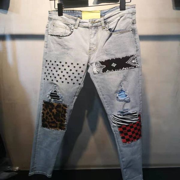 20ss men digner jean ditred ripped biker slim fit motorcycle denim for men fahion jean s pour homm #594, Blue
20ss men digner jean ditred ripped biker slim fit motorcycle denim for men fahion jean s pour homm #594, Blue