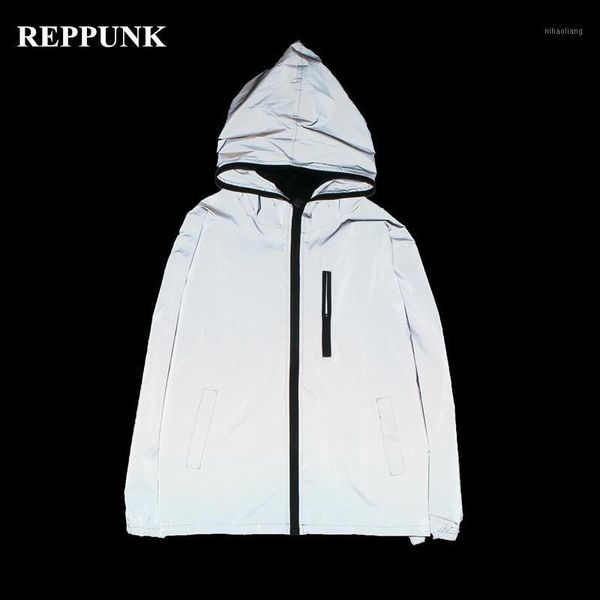 men's jackets reppunk full reflective jacket men/women harajuku windbreaker hooded hip-hop streetwear night shiny zipper coats1, Black;brown
men's jackets reppunk full reflective jacket men/women harajuku windbreaker hooded hip-hop streetwear night shiny zipper coats1, Black;brown