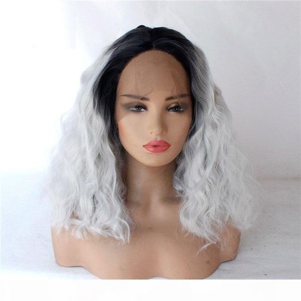 full synthetic hair lace frontal wig simulation human hair lace front wigs 14~26 inches 181011-grey & silver, Black;brown
full synthetic hair lace frontal wig simulation human hair lace front wigs 14~26 inches 181011-grey & silver, Black;brown