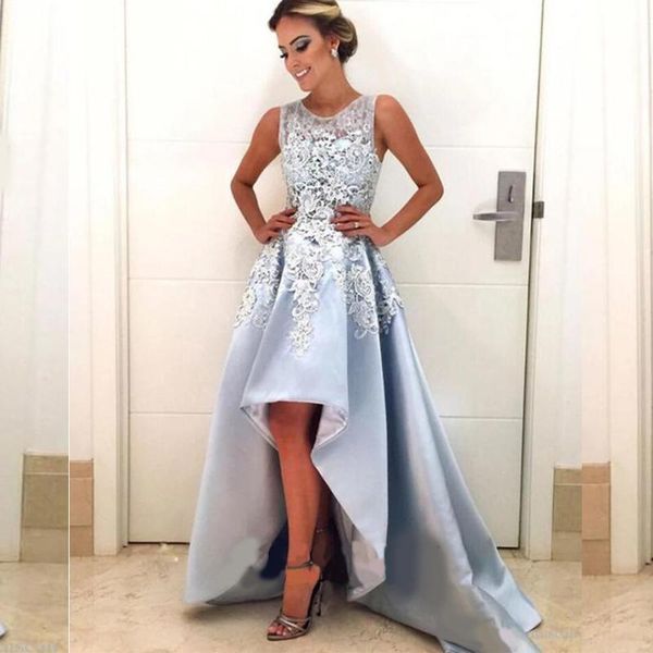 party dresses 2021 light blue satin high low prom round neck hi lo pageant celebrity gowns short homecoming graduatio, White;black
party dresses 2021 light blue satin high low prom round neck hi lo pageant celebrity gowns short homecoming graduatio, White;black