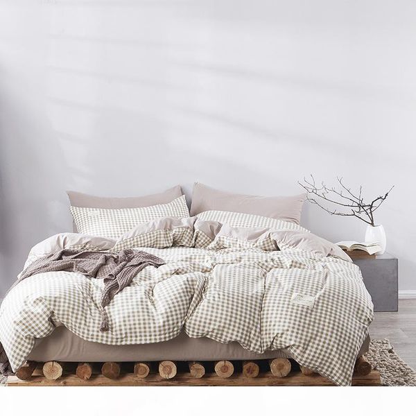 4 pcs new plaid series home textile bedding pillowcase bed sheet bedding set skin-friendly and comfortable
4 pcs new plaid series home textile bedding pillowcase bed sheet bedding set skin-friendly and comfortable