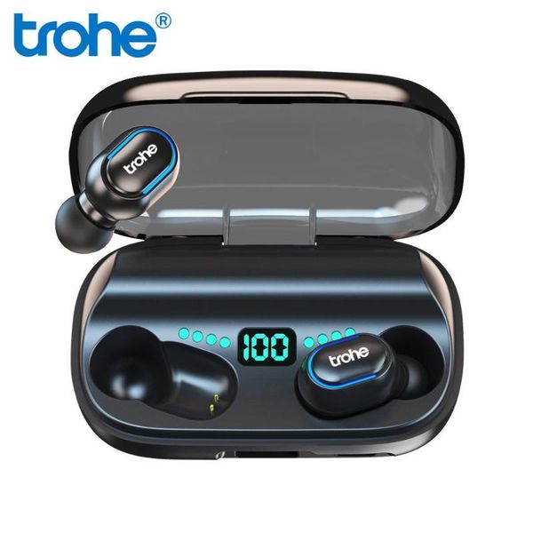 trohe wireless bluetooth earphones tws 5.0 waterpoof 1800mah stereo hd charging box for phone power bank earbuds t6
trohe wireless bluetooth earphones tws 5.0 waterpoof 1800mah stereo hd charging box for phone power bank earbuds t6