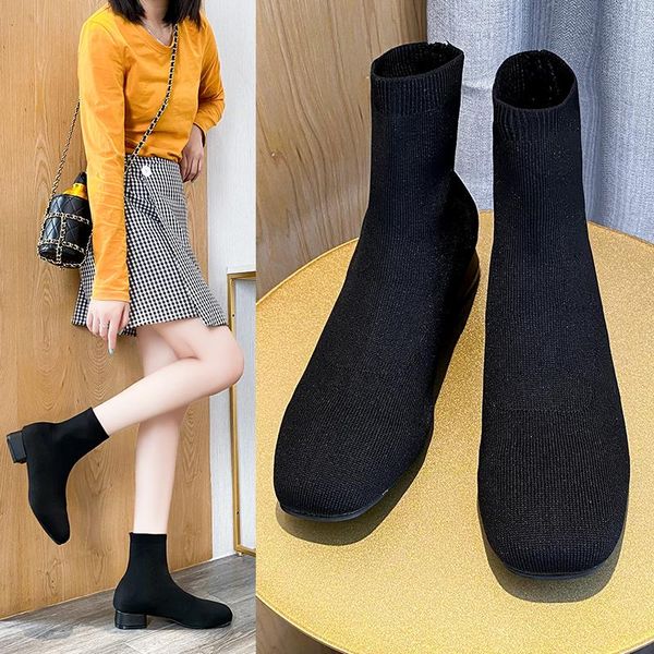 boots woman flat sock shoes boots-women round toe low stockings mid-calf rubber black 2021 autumn high heel ladies mid
boots woman flat sock shoes boots-women round toe low stockings mid-calf rubber black 2021 autumn high heel ladies mid