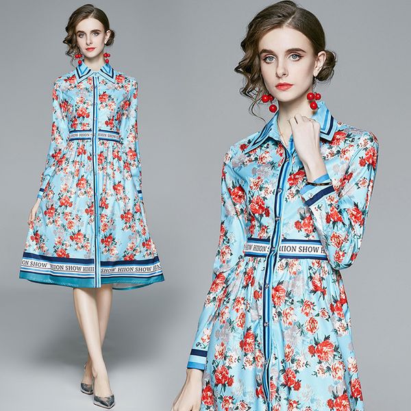 womens designer runway shirt dressed as business clothes midi ladies work wear sleeves long floral printing cocktail party dress e5x2, Black;gray
womens designer runway shirt dressed as business clothes midi ladies work wear sleeves long floral printing cocktail party dress e5x2, Black;gray