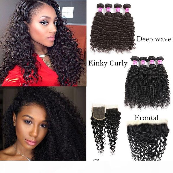 brazilian virgin hair deep wave grade 8a human hair bundles with frontal ear to ear kinky curly weave with closure hair accessories, Black
brazilian virgin hair deep wave grade 8a human hair bundles with frontal ear to ear kinky curly weave with closure hair accessories, Black