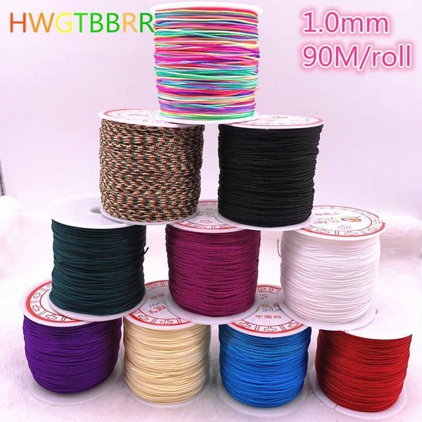 90meters roll 1.0mm nylon cord thread chinese knot macrame cord bracelet braided string diy tassels beading string thread h qylhll
90meters roll 1.0mm nylon cord thread chinese knot macrame cord bracelet braided string diy tassels beading string thread h qylhll