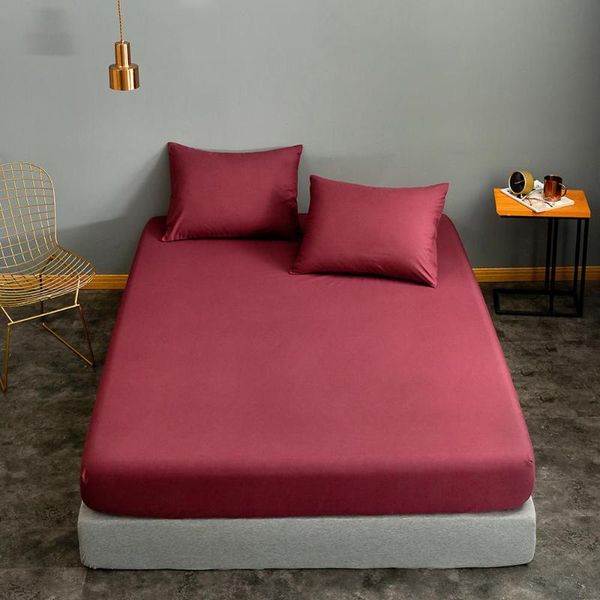 sheets & sets bonenjoy mattress cover160*200 wine red solid color lencol cama casal for single/queen/king bed sheet drap housse no case
sheets & sets bonenjoy mattress cover160*200 wine red solid color lencol cama casal for single/queen/king bed sheet drap housse no case