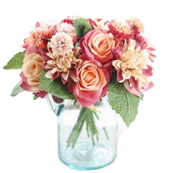 decorative flowers & wreaths charm artificial silk rose flower bouquets fake open dahlia reusable decoration wedding home party
decorative flowers & wreaths charm artificial silk rose flower bouquets fake open dahlia reusable decoration wedding home party