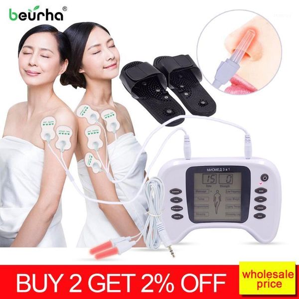3 in 1 body massage +nose therapy+slimming electric herald tens acupuncture muscle back massager digital therapy machine1
3 in 1 body massage +nose therapy+slimming electric herald tens acupuncture muscle back massager digital therapy machine1