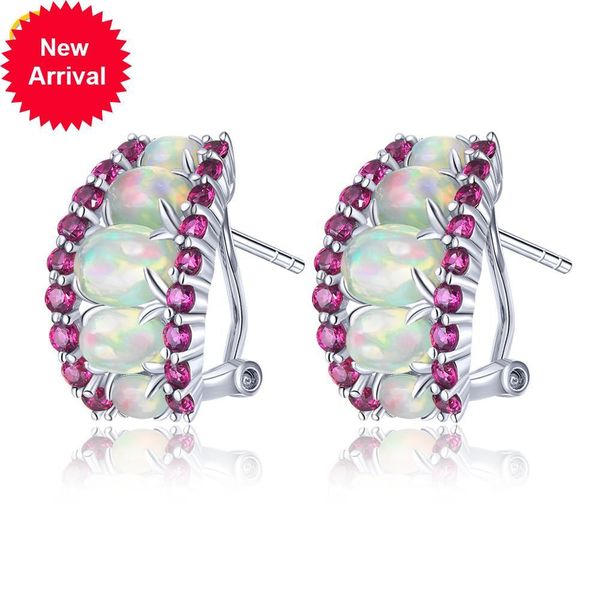 hutang rhodolite garnet opal 4.8 caraates colored original female design earring christmas gifts, Golden;silver
hutang rhodolite garnet opal 4.8 caraates colored original female design earring christmas gifts, Golden;silver
