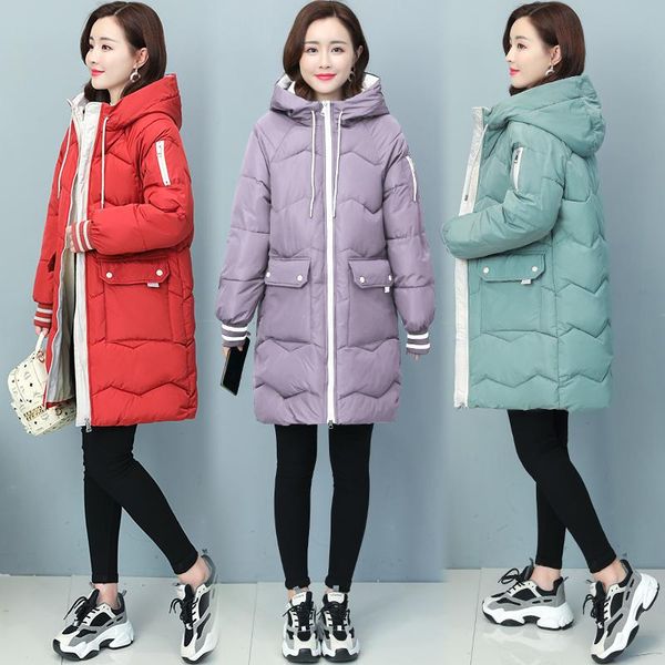 7 colors women long hooded quilted coat winter bubble jackets plus size puffer down warm parkas korean casual overcoat female, Black
7 colors women long hooded quilted coat winter bubble jackets plus size puffer down warm parkas korean casual overcoat female, Black