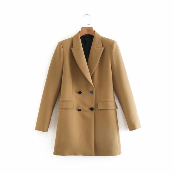 women double breasted long suit coat casual female tailored collar outerwear high street lady loose c1001, White;black
women double breasted long suit coat casual female tailored collar outerwear high street lady loose c1001, White;black