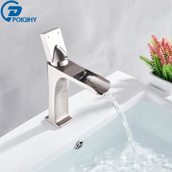 bathroom sink faucets poiqihy brushed nickel basin brass faucet square single handle and cold mixer water tap
bathroom sink faucets poiqihy brushed nickel basin brass faucet square single handle and cold mixer water tap