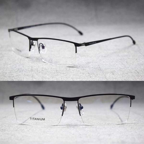 fashion sunglasses frames men spring hinges titanium alloy eyeglass half rimless glasses rx able spectacles prescription, Black
fashion sunglasses frames men spring hinges titanium alloy eyeglass half rimless glasses rx able spectacles prescription, Black