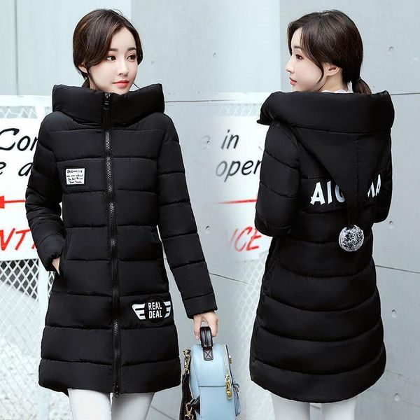 winter jacket 2020 new women's parkas hooded long coat thick warm female jacket slim cotton padded parka jacket overcoat p977, Black
winter jacket 2020 new women's parkas hooded long coat thick warm female jacket slim cotton padded parka jacket overcoat p977, Black