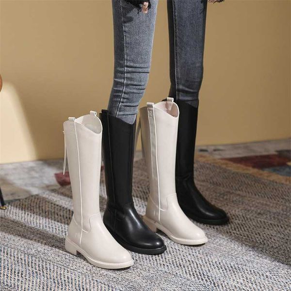 long women's 2022 autumn winter new british style v-mouth thick heel high below the knee rear zipper knight boots, Black
long women's 2022 autumn winter new british style v-mouth thick heel high below the knee rear zipper knight boots, Black