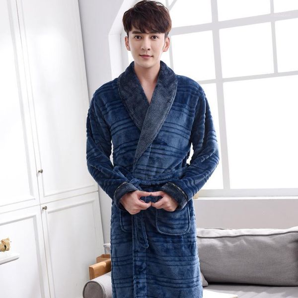men's sleepwear fashion men solid color fleece robe winter warm waistband male shawl collar bathrobe plus size robes1, Black;brown
men's sleepwear fashion men solid color fleece robe winter warm waistband male shawl collar bathrobe plus size robes1, Black;brown