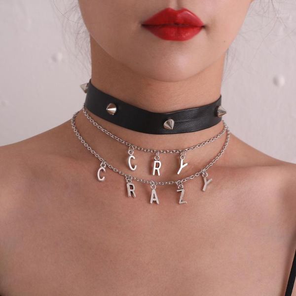 new multilayer punk crazy rock gothic chokers women men leather spike rivet stud collar black chain necklace statement jewelry1, Golden;silver
new multilayer punk crazy rock gothic chokers women men leather spike rivet stud collar black chain necklace statement jewelry1, Golden;silver