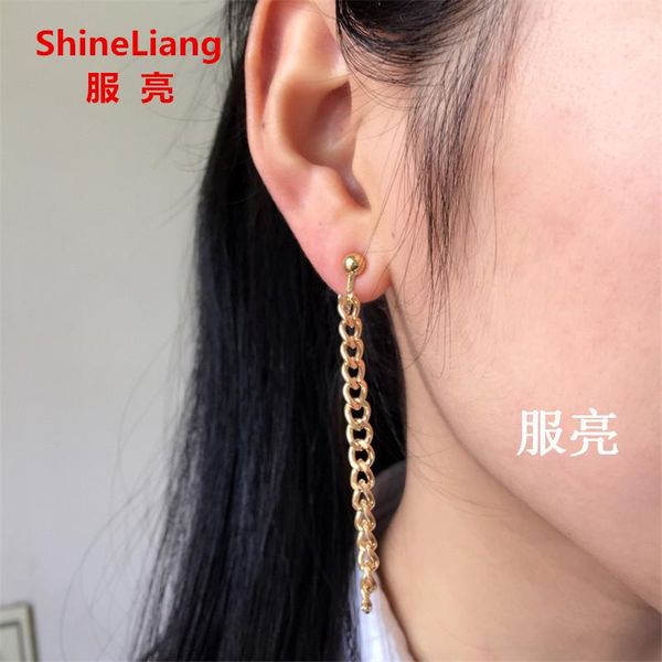 dangle & chandelier extremely simple chain tassel long earrings for women fashion jewellery clip on the ear without piercing u-shaped ladies, Silver
dangle & chandelier extremely simple chain tassel long earrings for women fashion jewellery clip on the ear without piercing u-shaped ladies, Silver