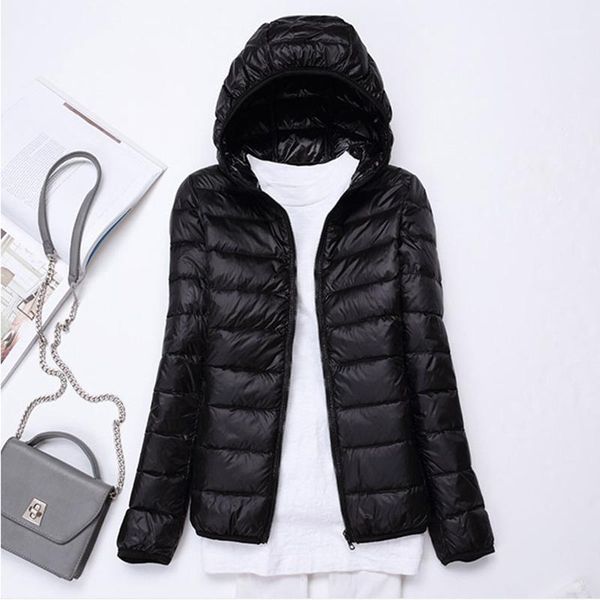 women's down & parkas winter hooded long jacket for women plus size female duck coats short style solid slim outwear casual kobieta kur, Black
women's down & parkas winter hooded long jacket for women plus size female duck coats short style solid slim outwear casual kobieta kur, Black