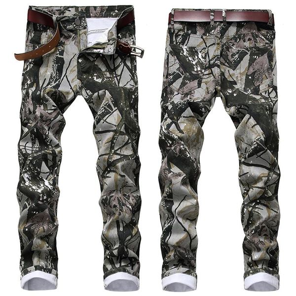 men's jeans men casual stretch fashion uniform camouflage personality pattern skinny denim pants, Blue
men's jeans men casual stretch fashion uniform camouflage personality pattern skinny denim pants, Blue