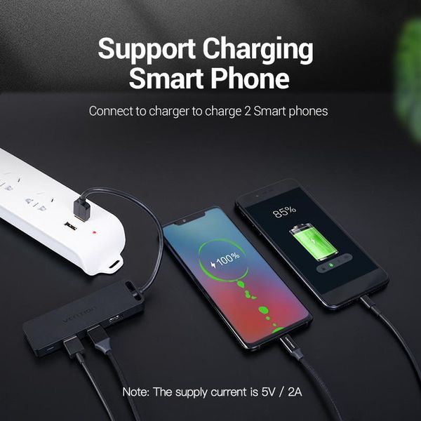 vention usb hub 2.0 hub multi usb splitter adapter 4 ports speed with micro usb charging port for pc laptop
vention usb hub 2.0 hub multi usb splitter adapter 4 ports speed with micro usb charging port for pc laptop