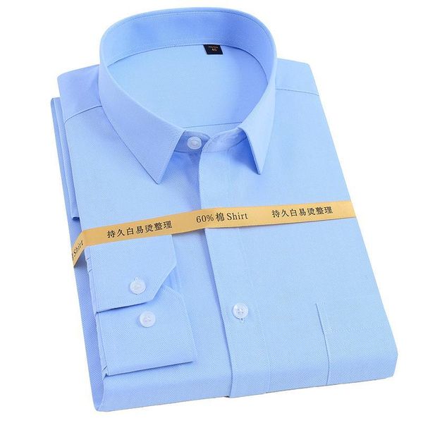 men's classic long sleeve basic solid dress shirt single patch pocket formal business social standard-fit white working shirts, White;black
men's classic long sleeve basic solid dress shirt single patch pocket formal business social standard-fit white working shirts, White;black