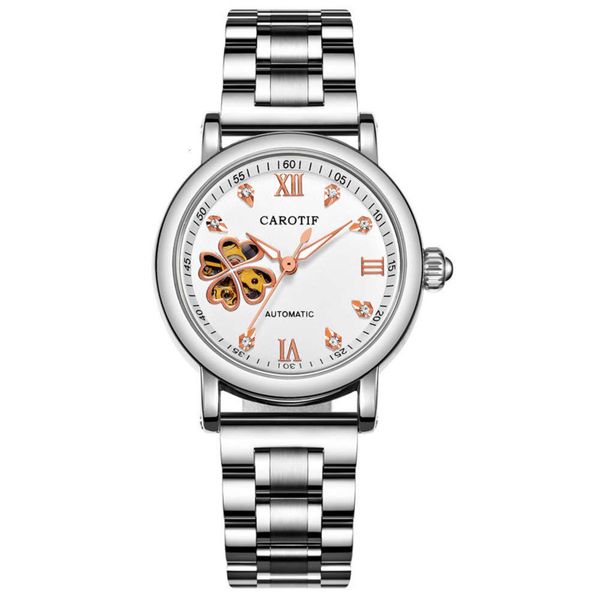 automatic women's karotiv water mechanical diamond fashion hollow watch steel waterproof 2uki, Slivery;brown
automatic women's karotiv water mechanical diamond fashion hollow watch steel waterproof 2uki, Slivery;brown