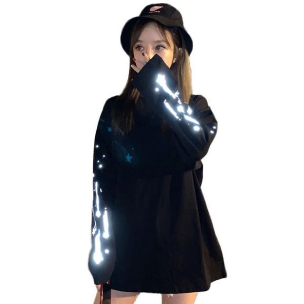 meteor reflective print oversize t-shirt women street fashion harajuku long sleeves tee streetwear couple matching clothing, White
meteor reflective print oversize t-shirt women street fashion harajuku long sleeves tee streetwear couple matching clothing, White