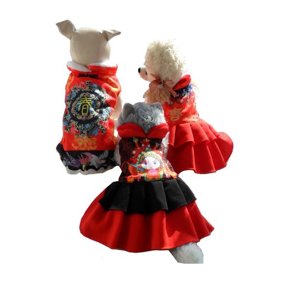 new year red dress black jumpsuit for small dog clothes costumes puppy dogs wedding birthday party fleece costume fall winter
new year red dress black jumpsuit for small dog clothes costumes puppy dogs wedding birthday party fleece costume fall winter