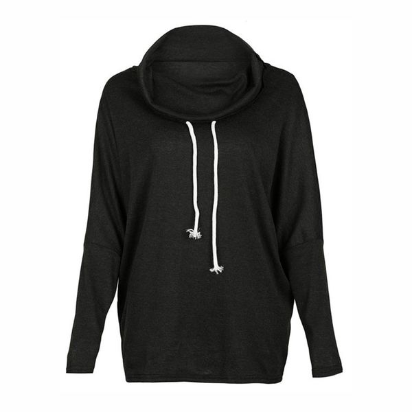 2021 new female spring sweatshirt comfortable color long sleeve high collar loose neck hoodies djli, Black
2021 new female spring sweatshirt comfortable color long sleeve high collar loose neck hoodies djli, Black