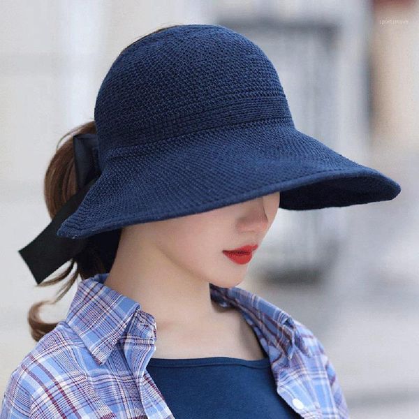 women summer hats sun beach panama straw hat wide wave brim folded outdoor leisure holiday raffia cap female visors hat1, Blue;gray
women summer hats sun beach panama straw hat wide wave brim folded outdoor leisure holiday raffia cap female visors hat1, Blue;gray