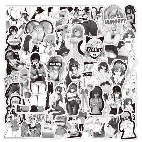 50pcs/lot black and white cartoon anime girls stickers no-duplicate stickers guitar bicycle suitcase water bottle helmet car decals
50pcs/lot black and white cartoon anime girls stickers no-duplicate stickers guitar bicycle suitcase water bottle helmet car decals