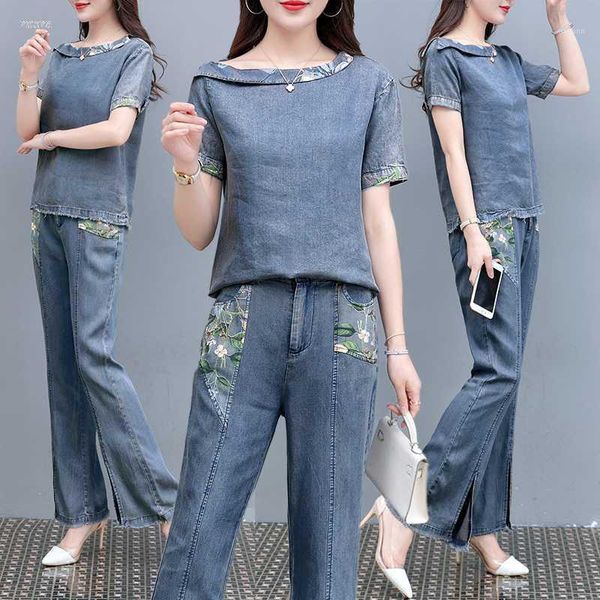 fashion printed blue denim suit 2020 summer new denim suit fashion slim trumpet pants two-piece western-style aging pants1, White
fashion printed blue denim suit 2020 summer new denim suit fashion slim trumpet pants two-piece western-style aging pants1, White