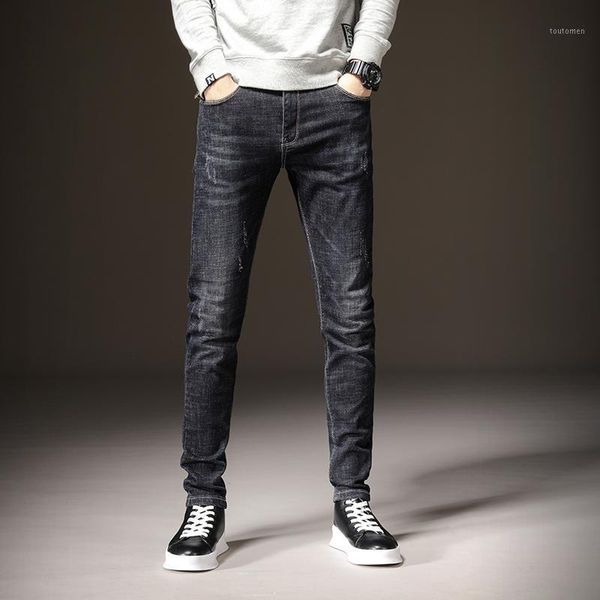 autumn and winter add velvet style korean man jeans slim small leg pants brand thick streetwear fashion trend genuine goods1, Blue
autumn and winter add velvet style korean man jeans slim small leg pants brand thick streetwear fashion trend genuine goods1, Blue