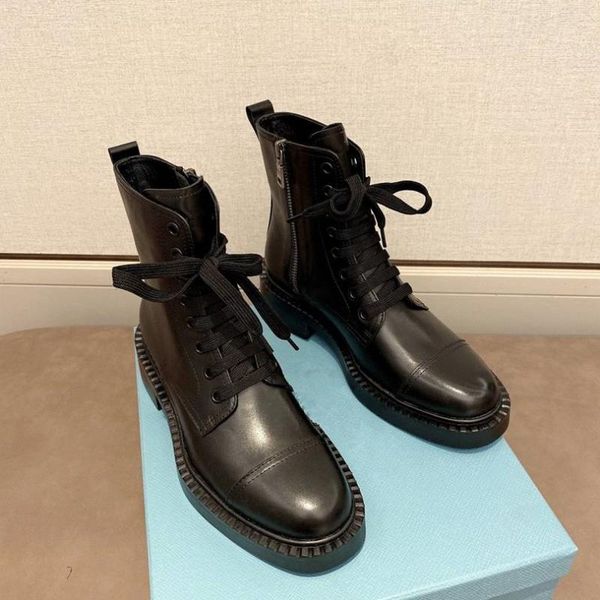 boots gneuine leather women ankle fashion platform low heels runway lace up autumn winter combat for 40, Black
boots gneuine leather women ankle fashion platform low heels runway lace up autumn winter combat for 40, Black