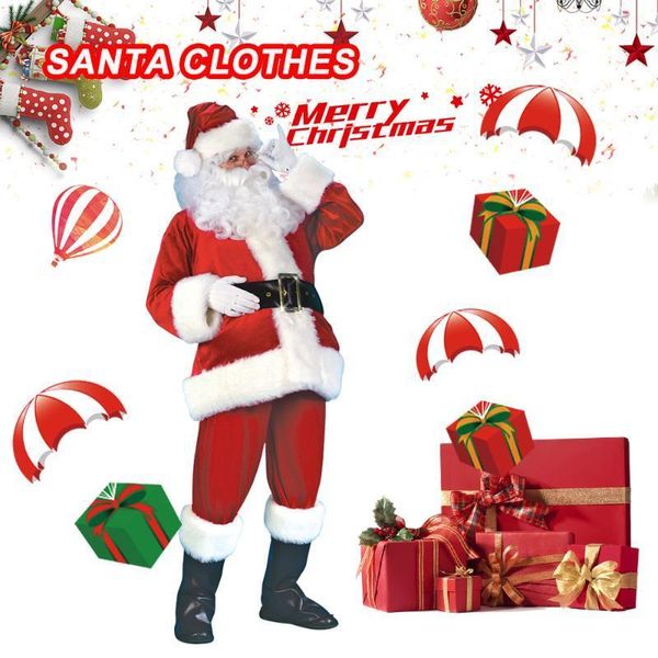 santa claus costume suit plush father fancy clothes xmas cosplay props men coat pants beard belt hat christmas set 7pcs 31
santa claus costume suit plush father fancy clothes xmas cosplay props men coat pants beard belt hat christmas set 7pcs 31
