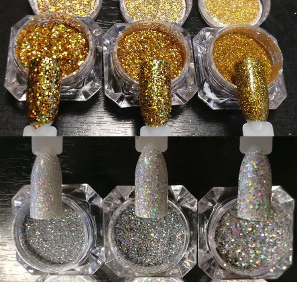 3 boxes nail glitter set holo gold silver laser powder paillette chrome kit nail art sequins de jllmfm, Silver;gold
3 boxes nail glitter set holo gold silver laser powder paillette chrome kit nail art sequins de jllmfm, Silver;gold