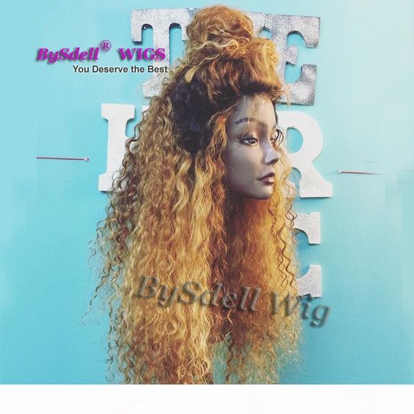 synthetic long black root ombre honey blonde 27# color hair wig heat resistant kinky curly hair front lace wigs with baby hair
synthetic long black root ombre honey blonde 27# color hair wig heat resistant kinky curly hair front lace wigs with baby hair