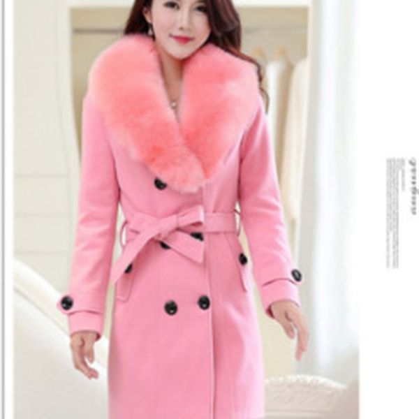 female solid winter coat double breasted plus size korean pink women fashion clothes elegant clothing y8aq, Black
female solid winter coat double breasted plus size korean pink women fashion clothes elegant clothing y8aq, Black