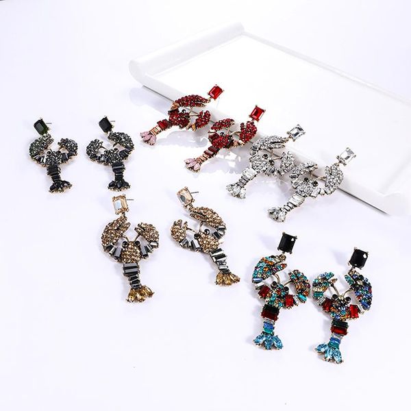 New Animal Seahorse Fish Crayfish Drop Earrings Multi-color Full Crystal Birds Snake Dangle Earrings Party Ear Jewelry, Silver
New Animal Seahorse Fish Crayfish Drop Earrings Multi-color Full Crystal Birds Snake Dangle Earrings Party Ear Jewelry, Silver