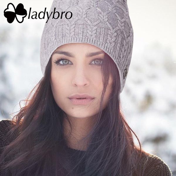 beanie/skull caps ladybro brand knitted hat for women beanie female winter bonnet cap warm beanies skullies lady head 52-56 cm, Blue;gray
beanie/skull caps ladybro brand knitted hat for women beanie female winter bonnet cap warm beanies skullies lady head 52-56 cm, Blue;gray