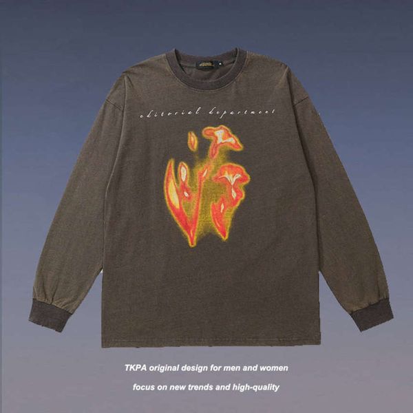 tkpa high street flame printing dark brand abi style pullover round neck sweater for men and women hip hop national tide, Black
tkpa high street flame printing dark brand abi style pullover round neck sweater for men and women hip hop national tide, Black