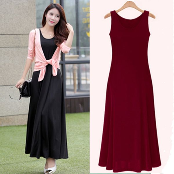 2021 new plus size summer fashion sleeveless elegant draped casual long women big expansion party maxi 4od2, Black;gray
2021 new plus size summer fashion sleeveless elegant draped casual long women big expansion party maxi 4od2, Black;gray