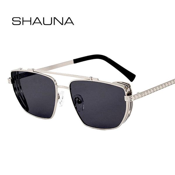 sunglasses shauna metal punk double bridges retro square sun glasses uv400, White;black
sunglasses shauna metal punk double bridges retro square sun glasses uv400, White;black