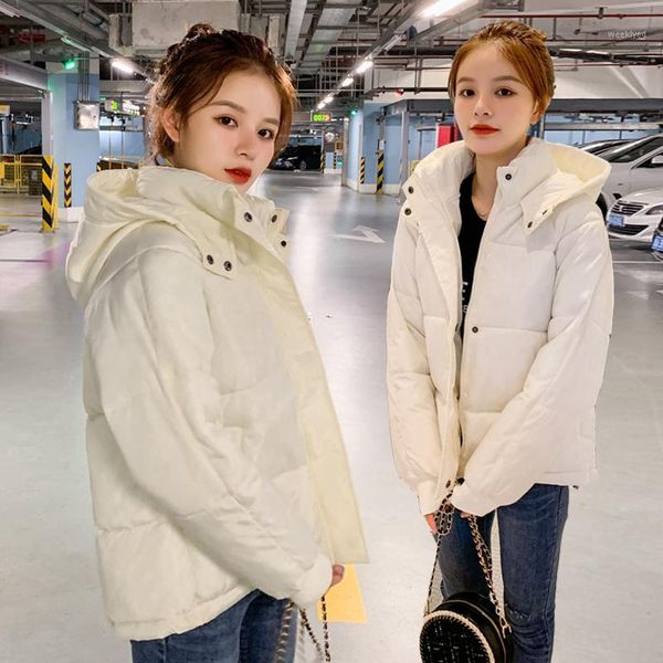 warm thicken winter hooded jacket women short coat 2020 fashion parkas female loose cotton padded outerwear casual winter 1, Black
warm thicken winter hooded jacket women short coat 2020 fashion parkas female loose cotton padded outerwear casual winter 1, Black