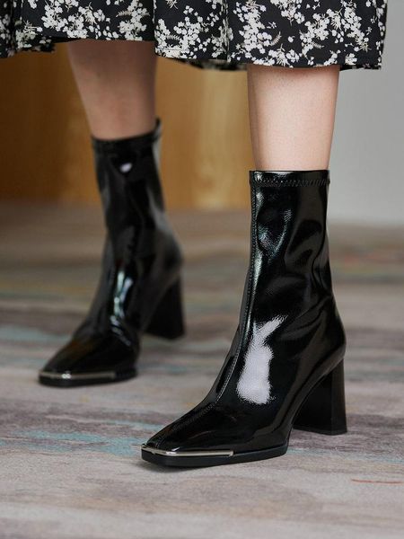boots eshtonshero shoes woman stretch fabric microfiber square high heel fashion slip on winter ladies motorcycle female s, Black
boots eshtonshero shoes woman stretch fabric microfiber square high heel fashion slip on winter ladies motorcycle female s, Black