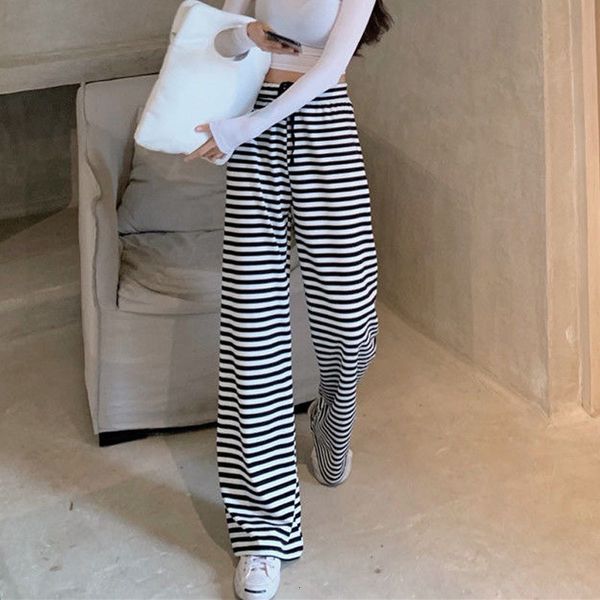 2021 new trousers, striped waist, women's breeches, broad plus comfortable size qhki, Black;white
2021 new trousers, striped waist, women's breeches, broad plus comfortable size qhki, Black;white