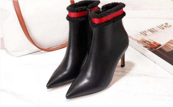 designer booties women winter snow boots fashion martin classic short bow boots cowhide luxury designer pointed high-heeled womens boots, Black
designer booties women winter snow boots fashion martin classic short bow boots cowhide luxury designer pointed high-heeled womens boots, Black